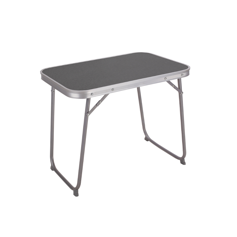 Marbueno Mesa plegable gris de acero 60 × 40 × 50 cm