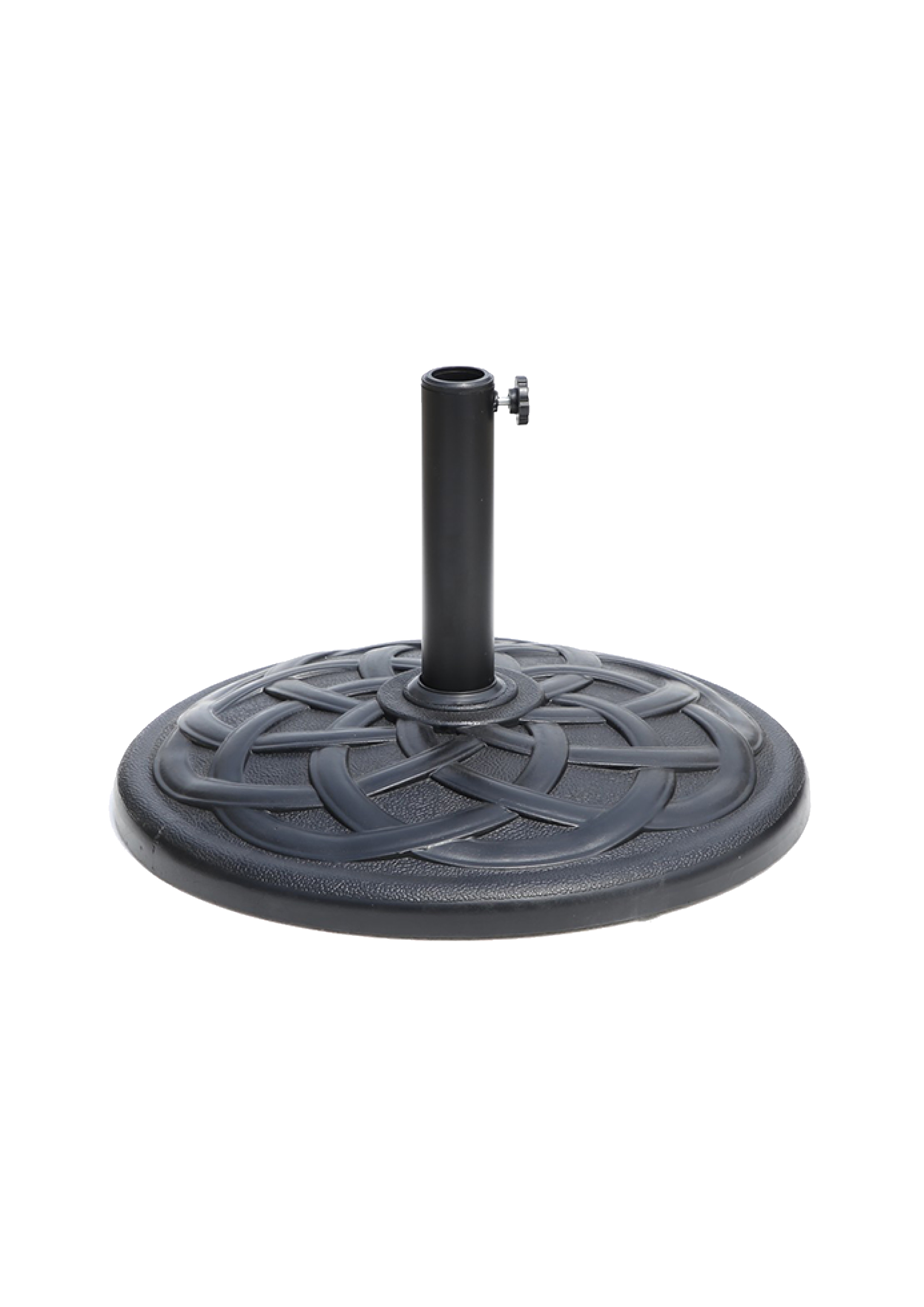 Marbueno Base sombrilla cemento Ø 45 × 33cm negro 8kg redonda