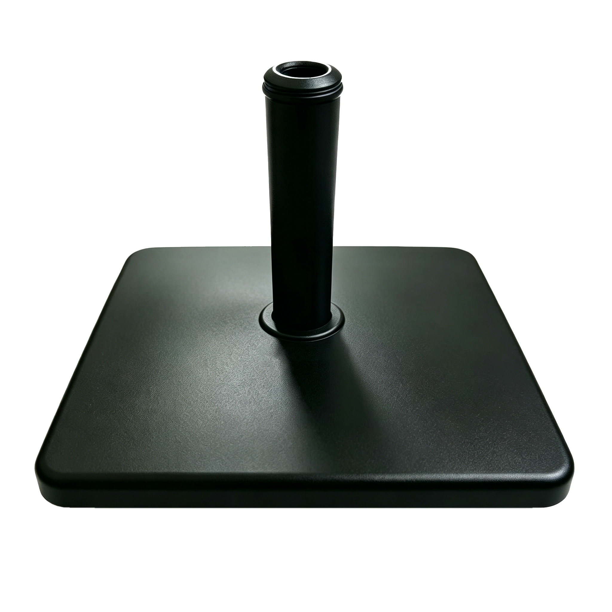 Marbueno Base sombrilla cemento 38 × 35 cm negra 25kg cuadrada