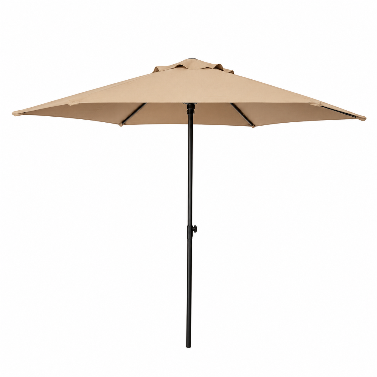 Marbueno Sombrilla poliéster acero marron 240 cm funda