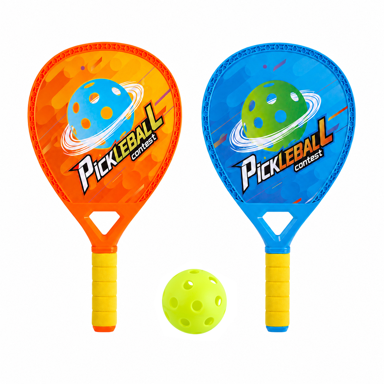 Marbueno Conjunto palas pickleball plástico surtido 38 × 21 cm red