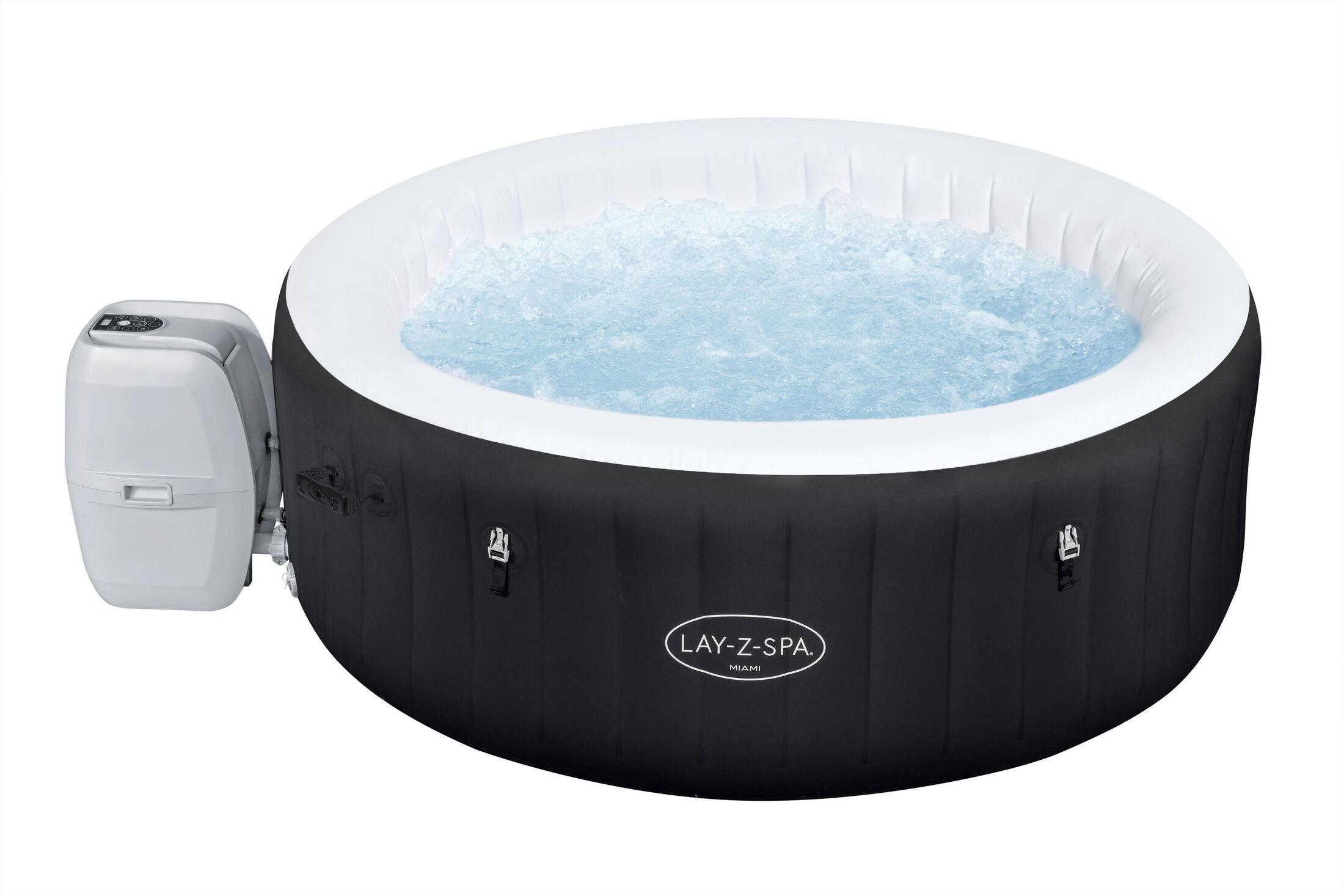 Bestway Lay-z-spa miami airjet 4 negro 180 × 66 cm caja
