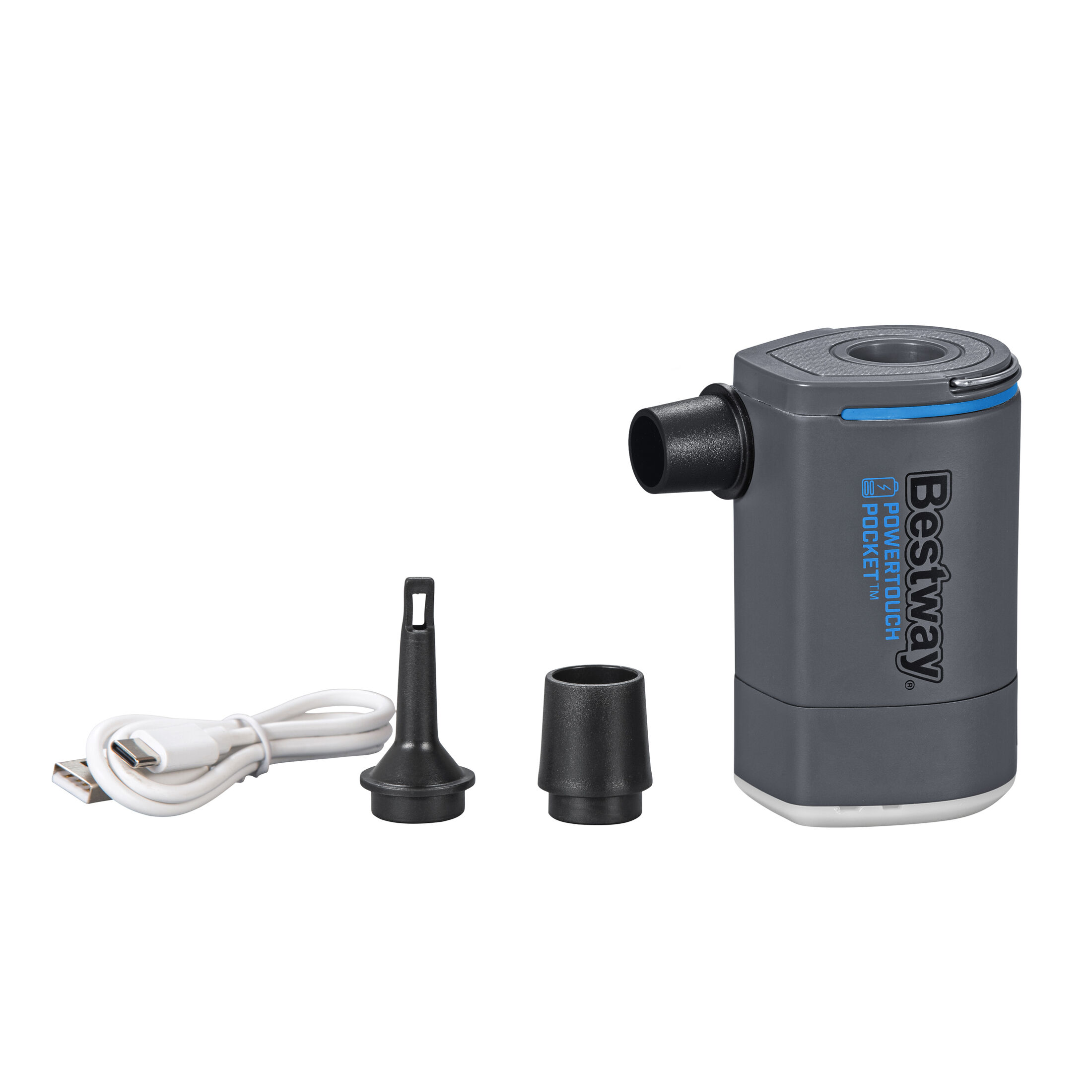 Bestway Hinchador electrico recargable 5,7 × 5,1 × 9,3 cm 200 l/min caja