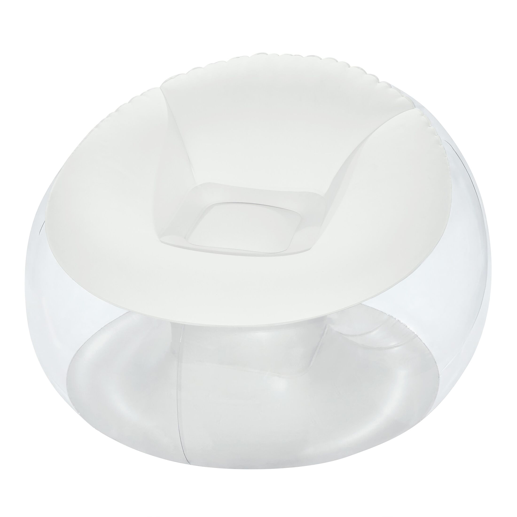 Bestway Sillon gigante guarda juguetes transparente 107 × 107 × 66 cm caja +6 años